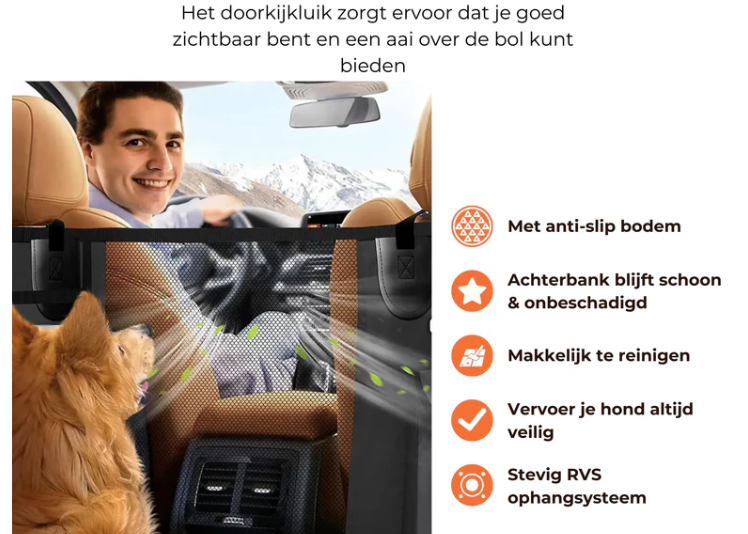 CleanRide Pets Premium | Voor een Schone Achterbank, elke rit weer!